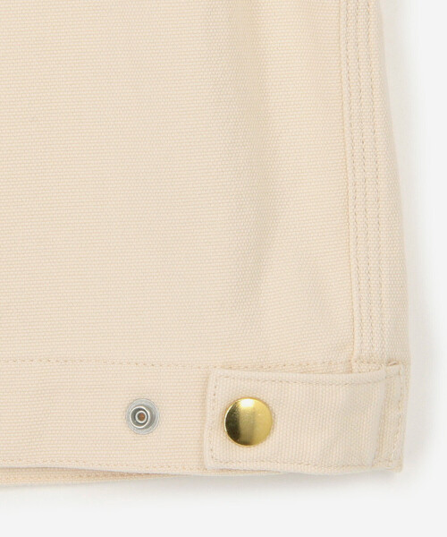 SCYE BASICS(サイベーシックス)の「SCYE BASICS | 〈別注〉 ストレッチコットンダック ショートジャケット WOMEN(カバーオール・レディース・Nat/ブラック/ブラウン・38)」の10枚目の写真