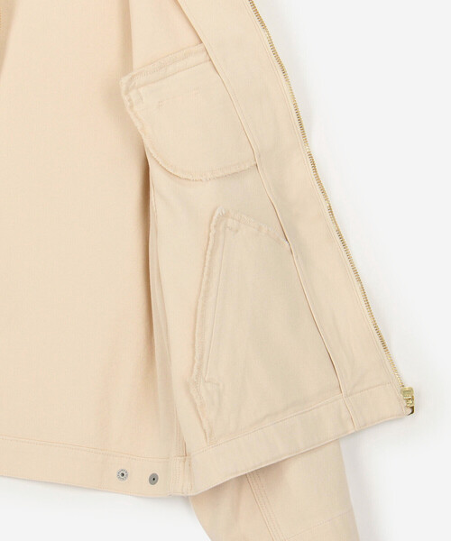 SCYE BASICS(サイベーシックス)の「SCYE BASICS | 〈別注〉 ストレッチコットンダック ショートジャケット WOMEN(カバーオール・レディース・Nat/ブラック/ブラウン・38)」の11枚目の写真