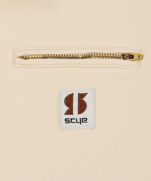 SCYE BASICS(サイベーシックス)の「SCYE BASICS | 〈別注〉 ストレッチコットンダック ショートジャケット WOMEN(カバーオール・レディース・Nat/ブラック/ブラウン・38)」の12枚目の写真