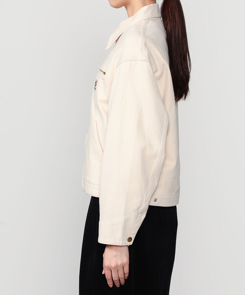 SCYE BASICS(サイベーシックス)の「SCYE BASICS | 〈別注〉 ストレッチコットンダック ショートジャケット WOMEN(カバーオール・レディース・Nat/ブラック/ブラウン・38)」の14枚目の写真