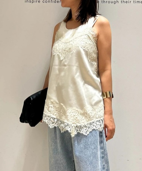 レースサテンキャミ（シャツ/ブラウス）｜Arpege story（アルページュ