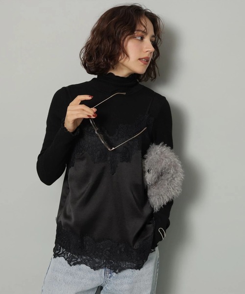 レースサテンキャミ（シャツ/ブラウス）｜Arpege story（アルページュ