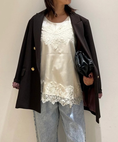 レースサテンキャミ（シャツ/ブラウス）｜Arpege story（アルページュ