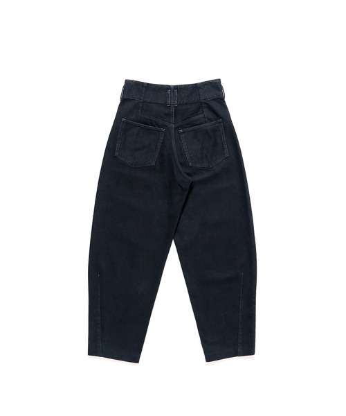 TAPERED JEAN TROUSERS OVERDYE BLACK（デニムパンツ）｜TANAKA