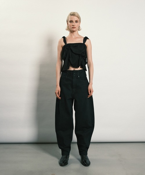 TANAKA(タナカ)の「TAPERED JEAN TROUSERS OVERDYE BLACK(デニムパンツ・メンズ・ブラック・31/30/28)」の3枚目の写真