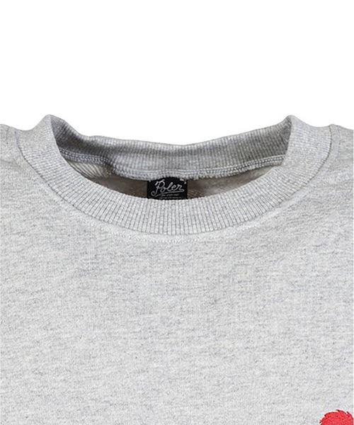 POLeR（ポーラー）の「POLER FURRY HEART CREW（スウェット・メンズ・グレー/ブラック・L/XL/M）」の6枚目の写真