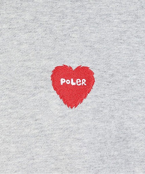 POLeR（ポーラー）の「POLER FURRY HEART CREW（スウェット・メンズ・グレー/ブラック・L/XL/M）」の7枚目の写真