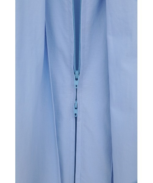 CLANE(クラネ)の「【CLANE/クラネ】RIBBON ZIP SHIRTS/リボンジップシャツ/ブラウス(シャツ/ブラウス・レディース・ホワイト/サックスブルー・1)」の9枚目の写真