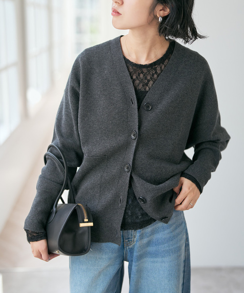 Spick & Span（スピックアンドスパン）の「《追加》ストレッチレースクルーネックプルオーバー（Tシャツ/カットソー・レディース・アイボリー/ブラック・FREE）」の6枚目の写真