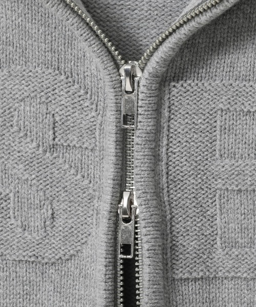Miseki SEOUL(ミセキソウル)の「LOGO KNIT HOODIE ZIP-UP(パーカー・レディース・ブラック・OS)」の7枚目の写真