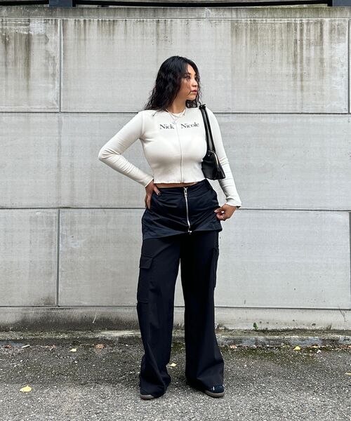 NICK&NICOLE(ニックアンドニコール)の「NICOLE SIGNATURE SLIM KNIT_CREAM(ニット/セーター・レディース・その他・FREE)」の5枚目の写真
