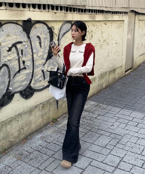 NICK&NICOLE(ニックアンドニコール)の「NICOLE SIGNATURE SLIM KNIT_CREAM(ニット/セーター・レディース・その他・FREE)」の7枚目の写真