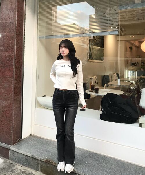 NICK&NICOLE(ニックアンドニコール)の「NICOLE SIGNATURE SLIM KNIT_CREAM(ニット/セーター・レディース・その他・FREE)」の9枚目の写真