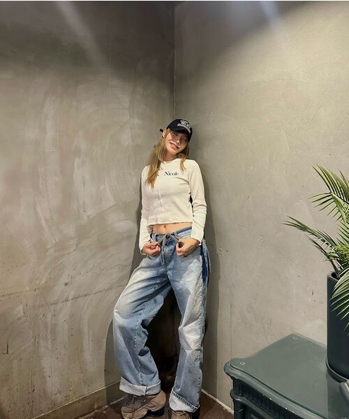 NICK&NICOLE(ニックアンドニコール)の「NICOLE SIGNATURE SLIM KNIT_CREAM(ニット/セーター・レディース・その他・FREE)」の13枚目の写真