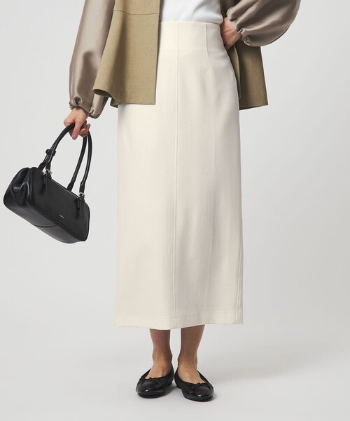 green label relaxing（グリーンレーベルリラクシング）の「［size SHORTあり］fleurie(フルリー) タイト スカート（スカート・レディース・ベージュ/ネイビー/オフホワイト/ブラック・SHORT/36/38）」の11枚目の写真