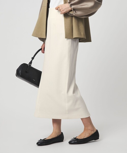 green label relaxing（グリーンレーベルリラクシング）の「［size SHORTあり］fleurie(フルリー) タイト スカート（スカート・レディース・ベージュ/ネイビー/オフホワイト/ブラック・SHORT/36/38）」の12枚目の写真