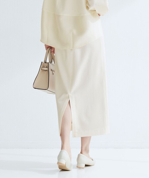 green label relaxing（グリーンレーベルリラクシング）の「［size SHORTあり］fleurie(フルリー) タイト スカート（スカート・レディース・ベージュ/ネイビー/オフホワイト/ブラック・SHORT/36/38）」の21枚目の写真