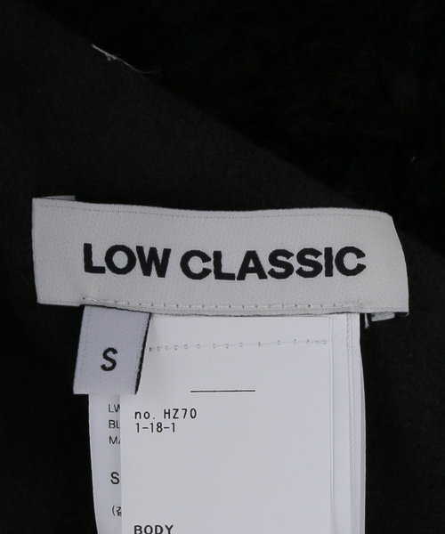 LOW CLASSIC（ロウ　クラシック）の「【LOW CLASSIC/ロウ・クラシック】REVERSIBLE DUFFLE SHORT COAT（ダッフルコート・レディース・ブラック・SMALL/MEDIUM）」の10枚目の写真