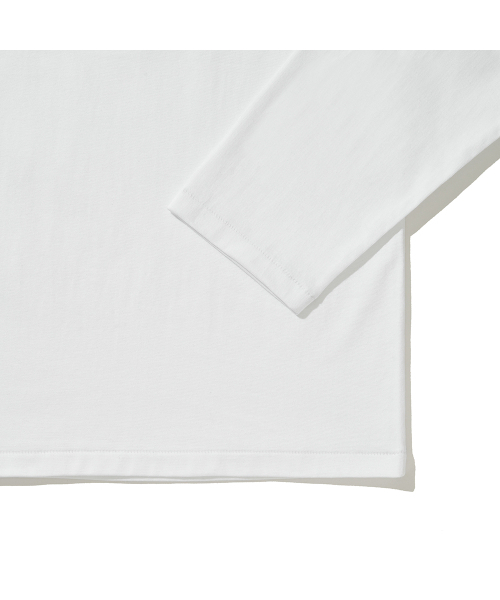 HISHANDER(ヒズハンダー)の「RINGER LONG SLEEVE T-SHIRTS WHITE/D.GREY(Tシャツ/カットソー・メンズ・その他・1/2/3)」の3枚目の写真