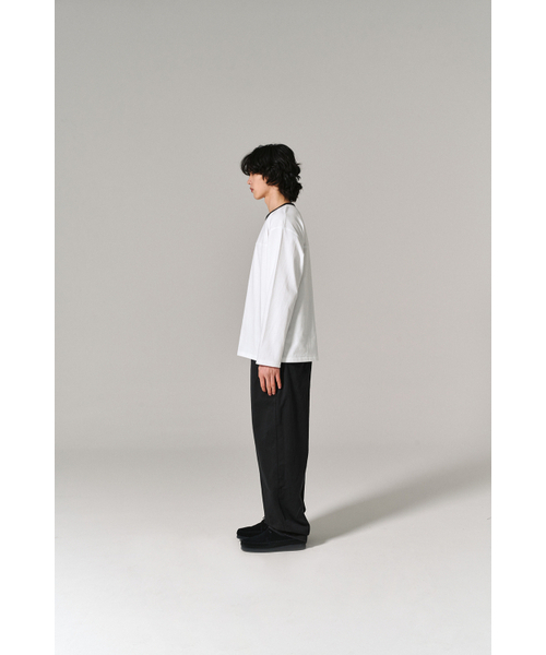 HISHANDER(ヒズハンダー)の「RINGER LONG SLEEVE T-SHIRTS WHITE/D.GREY(Tシャツ/カットソー・メンズ・その他・1/2/3)」の7枚目の写真