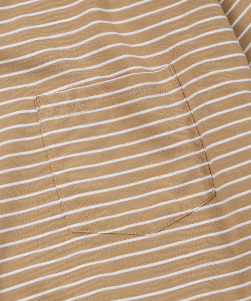 FRIZMWORKS(フリズムワークス)の「STRIPE OVERSIZED RELAX TEE 003 _ BEIGE(Tシャツ/カットソー・メンズ・その他・SMALL/MEDIUM/LARGE/X-LARGE)」の5枚目の写真