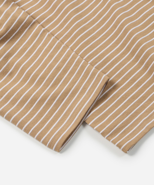 FRIZMWORKS(フリズムワークス)の「STRIPE OVERSIZED RELAX TEE 003 _ BEIGE(Tシャツ/カットソー・メンズ・その他・SMALL/MEDIUM/LARGE/X-LARGE)」の6枚目の写真
