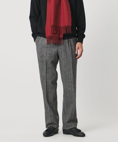 UNITED ARROWS（ユナイテッドアローズ）の「ヘリンボーンツイード 1プリーツ スラックス（スラックス・メンズ・グレー系・46/48/50/44）」の2枚目の写真