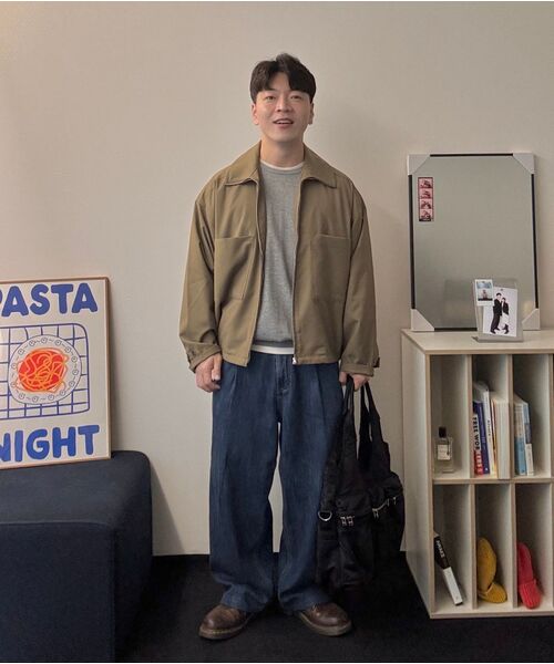 MUSINSA STANDARD（ムシンサスタンダード）の「リネンライクセミバルーンデニムパンツ[ミディアムインディゴ]（デニムパンツ・メンズ・その他・31/33/26/27/28/29/38/36/34/32/30）」の10枚目の写真
