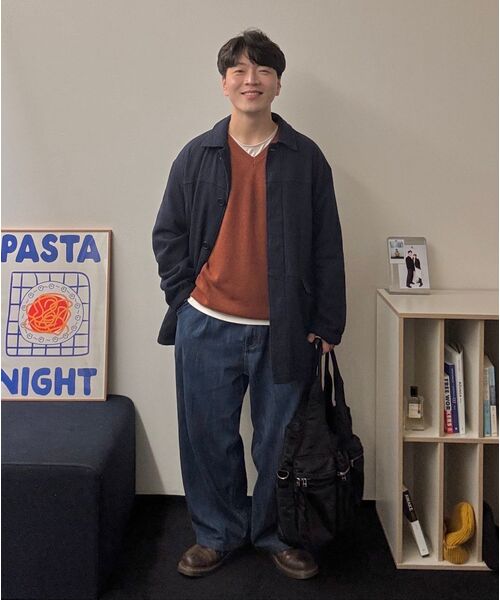 MUSINSA STANDARD（ムシンサスタンダード）の「リネンライクセミバルーンデニムパンツ[ミディアムインディゴ]（デニムパンツ・メンズ・その他・31/33/26/27/28/29/38/36/34/32/30）」の11枚目の写真