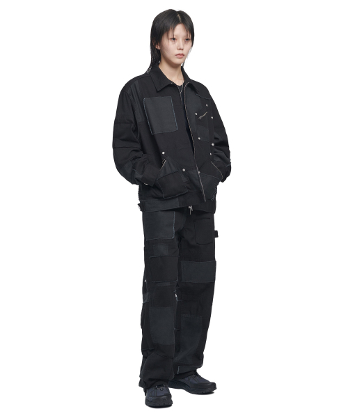 NOMANUAL(NOMANUAL)の「MULTI PANEL WORK PANTS - WASHED BLACK(その他パンツ・レディース・その他・SMALL/MEDIUM/LARGE)」の5枚目の写真