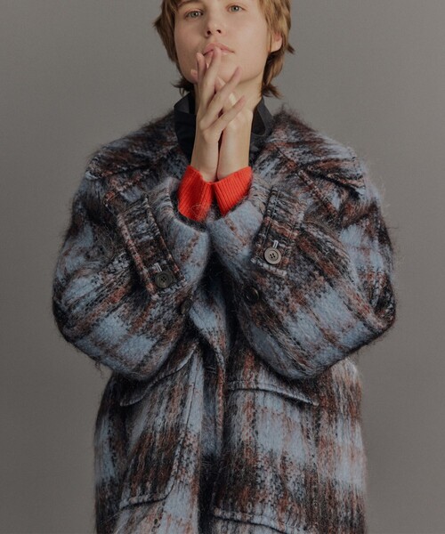 PUBLIC TOKYO(パブリックトウキョウ)の「【完売間近】ワイドラペルチェックコート(ステンカラーコート・レディース・マルチ・1/2)」の13枚目の写真