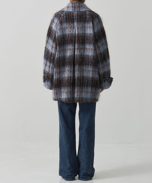 PUBLIC TOKYO(パブリックトウキョウ)の「【完売間近】ワイドラペルチェックコート(ステンカラーコート・レディース・マルチ・1/2)」の16枚目の写真