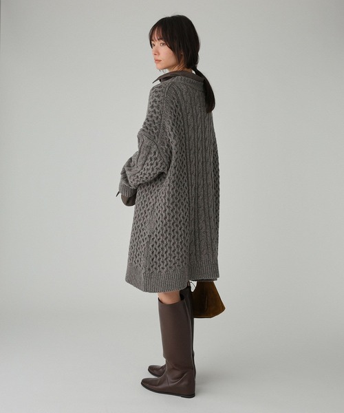 BABYLONE(バビロン)の「ネオケーブルミニワンピース(ワンピース・レディース・オフホワイト/グレー・フリー)」の13枚目の写真