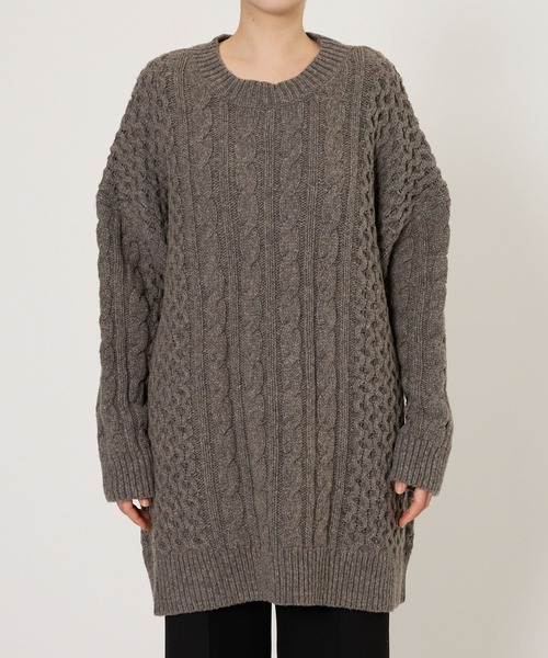 BABYLONE(バビロン)の「ネオケーブルミニワンピース(ワンピース・レディース・オフホワイト/グレー・フリー)」の19枚目の写真