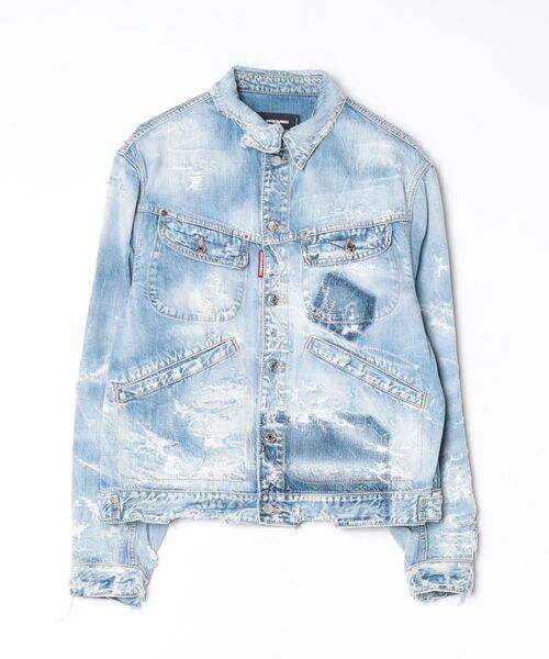 DSQUARED2 ダウンジャケット デニムコンビ DSQUARED2/ディースクエアード】よりデニム切替ダウンジャケットが入荷