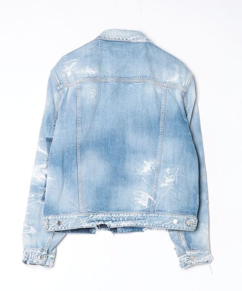 DSQUARED2（ディースクエアード）の「Light Ripped Wash '70s Jean Jacket/0252（デニムジャケット・メンズ・ブルー・48/46）」の2枚目の写真