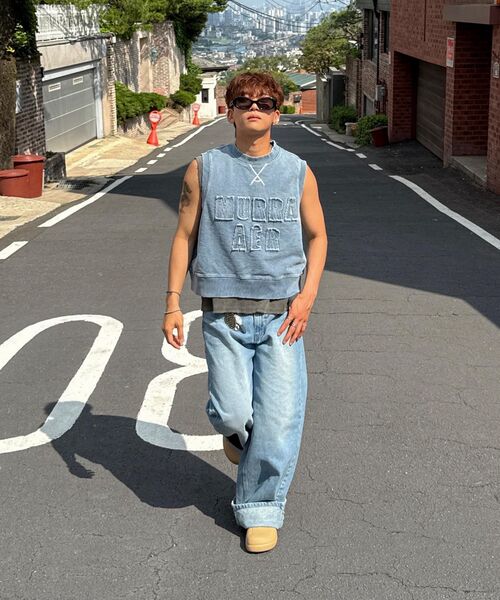 SIGNATURE（シグネチャ）の「バルーンフィットカーブデニムパンツ[ライトブルー]（デニムパンツ・レディース・その他・X-LARGE）」の13枚目の写真