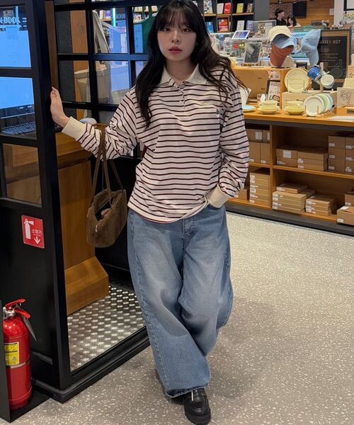 SIGNATURE（シグネチャ）の「バルーンフィットカーブデニムパンツ[ライトブルー]（デニムパンツ・レディース・その他・X-LARGE）」の9枚目の写真