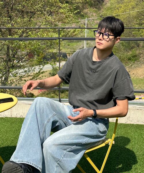SIGNATURE（シグネチャ）の「バルーンフィットカーブデニムパンツ[ライトブルー]（デニムパンツ・レディース・その他・X-LARGE）」の2枚目の写真
