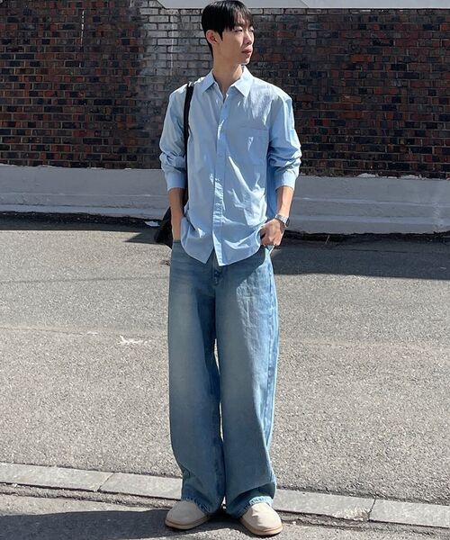 SIGNATURE（シグネチャ）の「バルーンフィットカーブデニムパンツ[ライトブルー]（デニムパンツ・レディース・その他・X-LARGE）」の4枚目の写真
