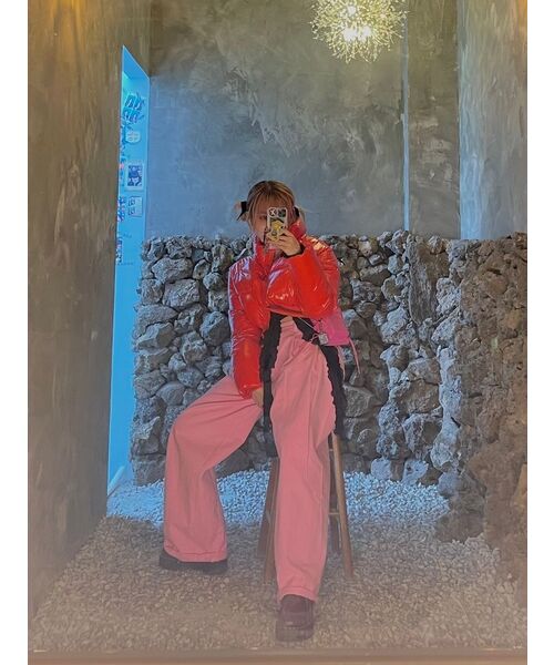 GLW(ジーエルダブリュ)の「イージーワイドピグダインパンツインディピンク(その他パンツ・レディース・その他・X-LARGE/X-SMALL/LARGE)」の15枚目の写真