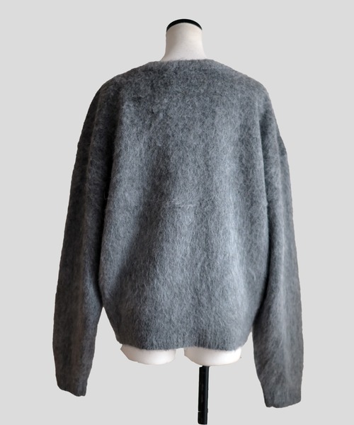 Marient（マリエント）の「シャギーダブルニットCD（カーディガン/ボレロ・レディース・グレー/ベージュ/ライトグレー・FREE）」の12枚目の写真