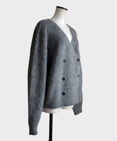 Marient（マリエント）の「シャギーダブルニットCD（カーディガン/ボレロ・レディース・グレー/ベージュ/ライトグレー・FREE）」の11枚目の写真