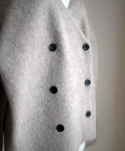 Marient（マリエント）の「シャギーダブルニットCD（カーディガン/ボレロ・レディース・グレー/ベージュ/ライトグレー・FREE）」の22枚目の写真