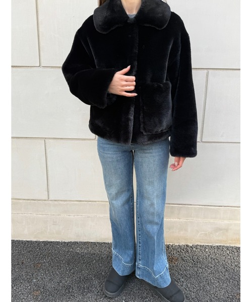 jakke(ジャッキー)の「TRACI COAT(その他アウター・レディース・ブラウン/ベージュ/ブラック・S)」の2枚目の写真