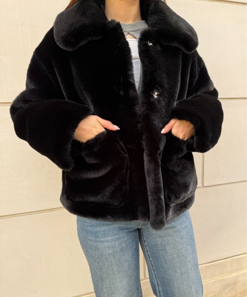 jakke(ジャッキー)の「TRACI COAT(その他アウター・レディース・ブラウン/ベージュ/ブラック・S)」の6枚目の写真