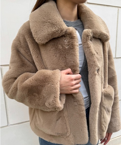 jakke(ジャッキー)の「TRACI COAT(その他アウター・レディース・ブラウン/ベージュ/ブラック・S)」の20枚目の写真