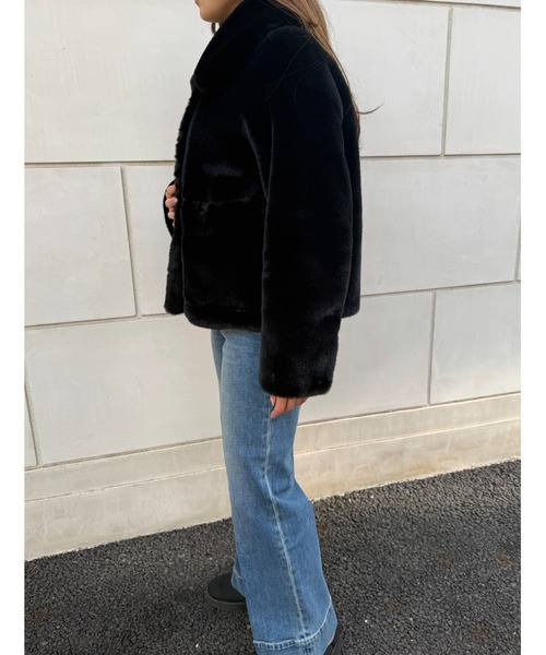 jakke(ジャッキー)の「TRACI COAT(その他アウター・レディース・ブラウン/ベージュ/ブラック・S)」の5枚目の写真