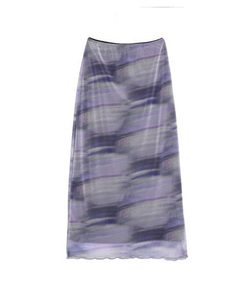 HIGH SCHOOL DISCO(ハイスクールディスコ)の「FOG LONG MESH SKIRT_PURPLE(スカート・レディース・その他・FREE)」の1枚目の写真