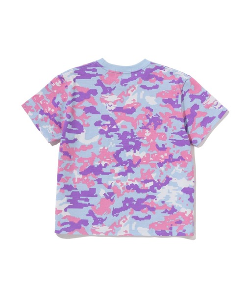 A BATHING APE（アベイシングエイプ）の「MULTI PIXEL CAMO COLLEGE MINI TEE（Tシャツ/カットソー・レディース・マルチ/グリーン・SMALL/X-SMALL/MEDIUM）」の4枚目の写真